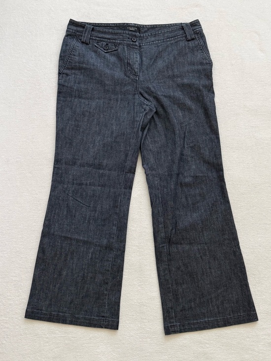 Talbots Denim - Talbots Signature Flare Trouser Jeans Women’s 12 Dark Wash Stretch Classic